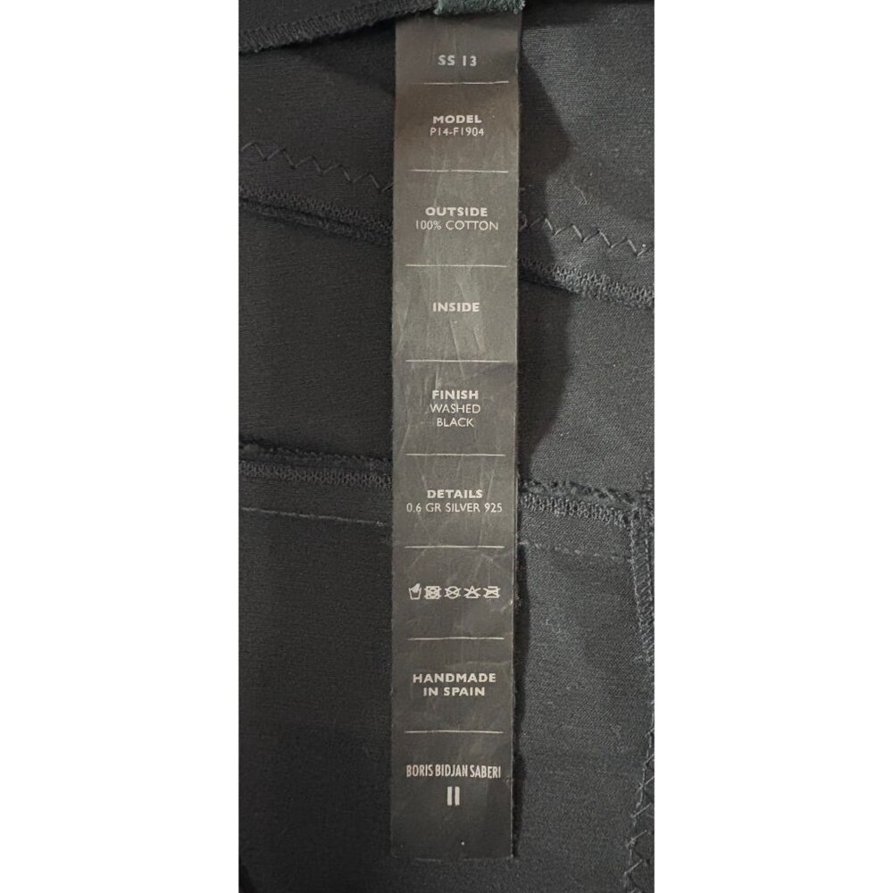 Boris Bidjan Saberi Denim Pants sz XL color navy P14-F1904 handmade Spain NEW - Picture 5 of 7